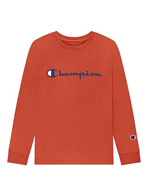 Champion Boys Long Sleeve Tee Shirt Kids Tops