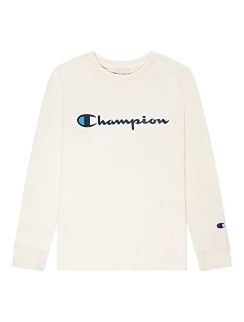 Champion Boys Long Sleeve Tee Shirt Kids Tops