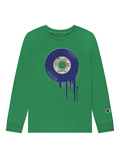 Champion Boys Long Sleeve Tee Shirt Kids Tops