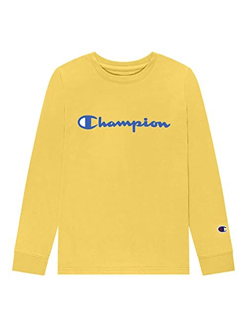 Champion Boys Long Sleeve Tee Shirt Kids Tops