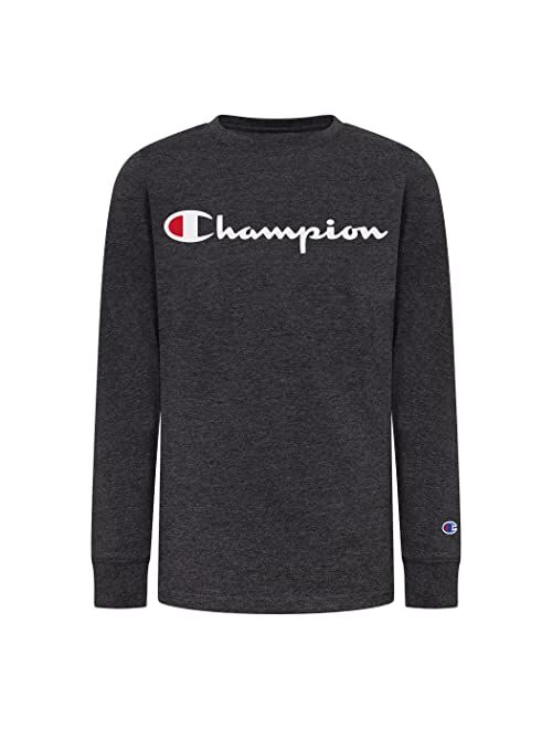 Champion Boys Long Sleeve Tee Shirt Kids Tops