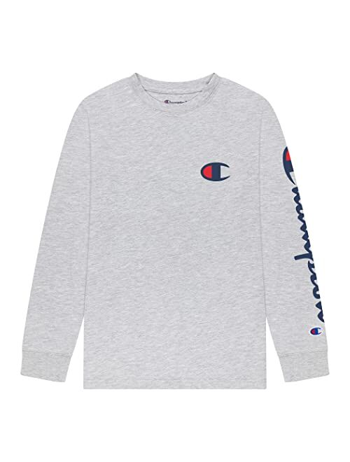 Champion Boys Long Sleeve Tee Shirt Kids Tops