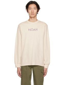 NOAH Off-White Live Long Sleeve T-Shirt