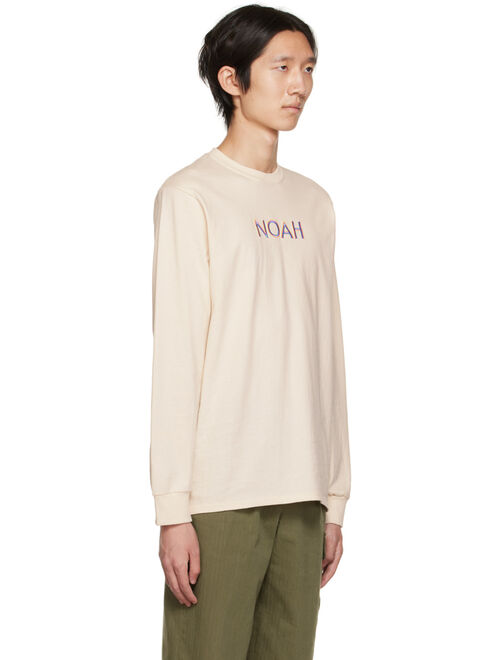 NOAH Off-White Live Long Sleeve T-Shirt