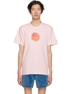 NOAH Pink 'Rose Is A Rose' T-Shirt