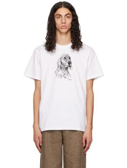 NOAH White Dog T-Shirt