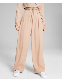 Women's High-Rise Wide-Leg Trousers