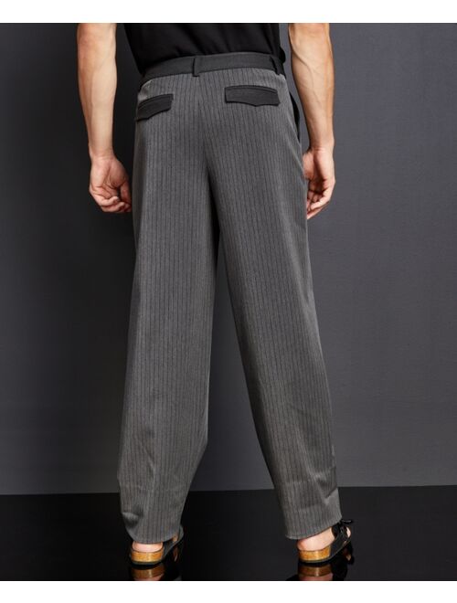 Buy ROYALTY BY MALUMA Men's Relaxed-Fit Pinstripe Suit Pants, Created ...