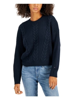 Women's Traveling Cable-Knit Sweater