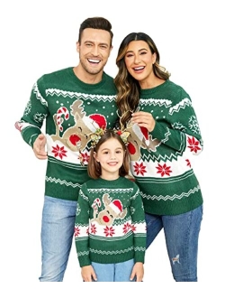 Family Halloween Sweater Ugly Christmas Sweaters Matching Outfits for Holiday Party Knitted Pullover