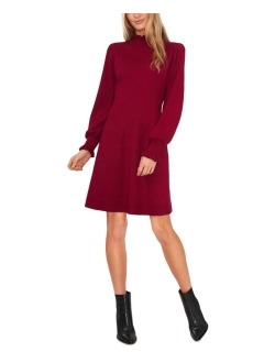 CECE Women's Mock Neck Sweater Dress