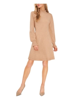 CECE Women's Mock Neck Sweater Dress