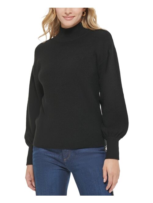 KARL LAGERFELD PARIS Shoulder Zip Sweater