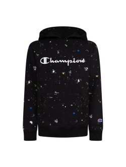 Big Boys All Over Print Paint Splatter Fleece Hoodie