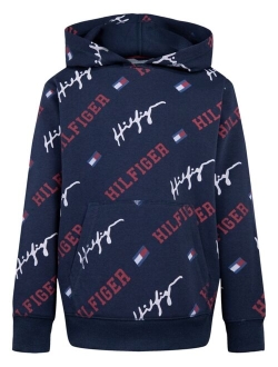 Big Boys Print Pullover Hoodie