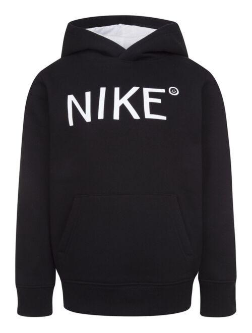 NIKE Little Boys Pullover Logo Fleece Hoodie