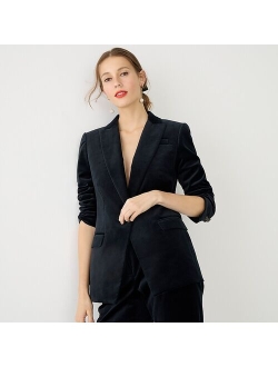 Willa blazer in stretch velvet