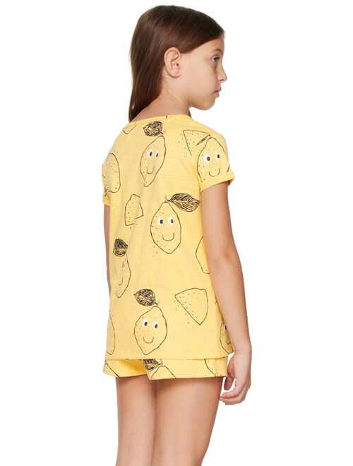 NADADELAZOS Kids Yellow Lemons & Leaves T-Shirt