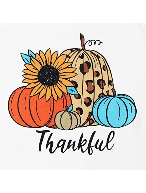 Mousya Thankful Pumpkin Sweatshirt Women Fall Pumpkin Graphic Shirt Thanksgiving Off The Shoulder Pullover Tops