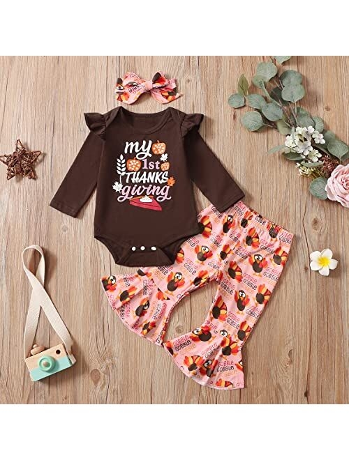 Birthday Shark Baby Girl My First Thanksgiving Outfit Baby Thanksgiving Clothes Girl Turkey Outfit