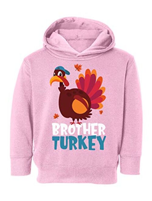 Awkward Styles Thanksgiving Toddler Hoodie Brother Turkey Fleece Hooded Sweatshirt