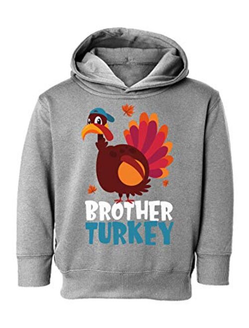 Awkward Styles Thanksgiving Toddler Hoodie Brother Turkey Fleece Hooded Sweatshirt