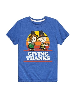 Peanuts - Toddler and Youth Fall Thanksgiving Short Sleeve T-Shirt