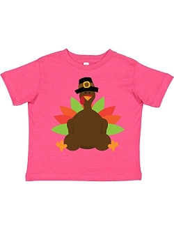 inktastic Thanksgiving Pilgrim Turkey Toddler T-Shirt