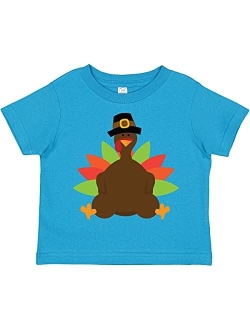 inktastic Thanksgiving Pilgrim Turkey Toddler T-Shirt