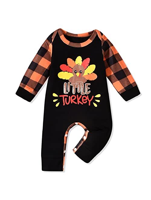 Aalizzwell Toddler Baby Thanksgiving Matching Outfits for Brothers Sisters Sibling Clothes