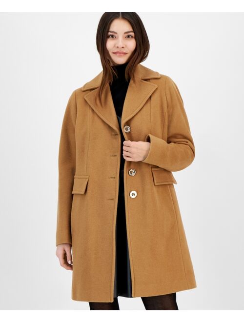 MICHAEL MICHAEL KORS Women's Single-Breasted Walker Coat, Created for Macy's