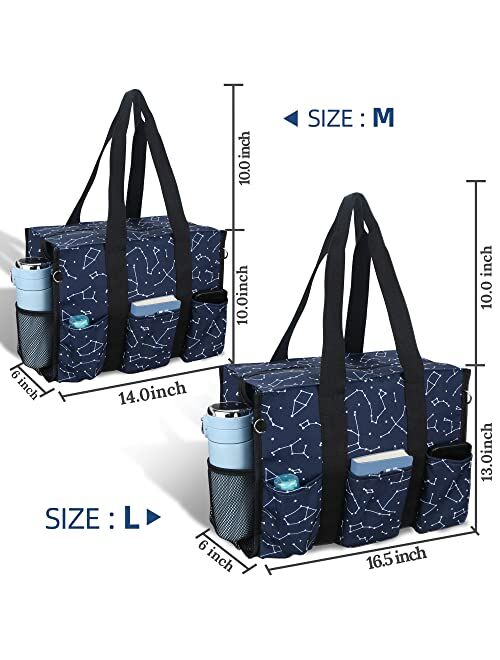 Hoogalife Nurse Bag for Work, Waterproof Lightweight Nursing Bag, 14 Internel Pockets, Large Portable Bag