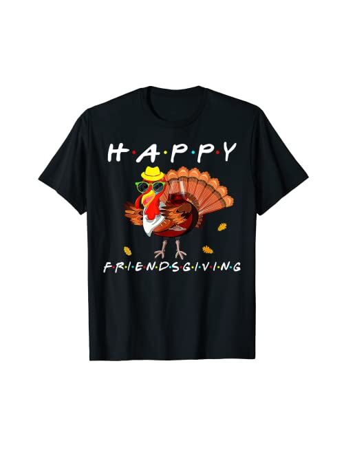 Born Happy Friendsgiving Funny Turkey Friends Giving Thanksgiving T-Shirt