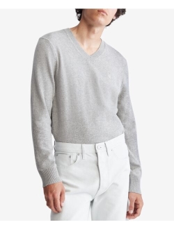 Men's Regular-Fit Merino Wool V-Neck Sweater