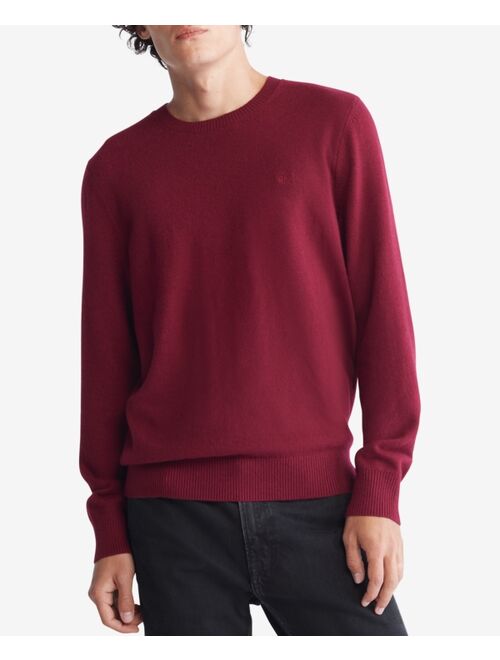 Calvin Klein Men's Regular-Fit Merino Wool Crewneck Sweater