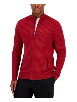 Men's Ribbed Full-Zip Sweater, Classic Fit, Created for Macy's