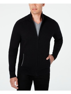 Men's Ribbed Full-Zip Sweater, Classic Fit, Created for Macy's