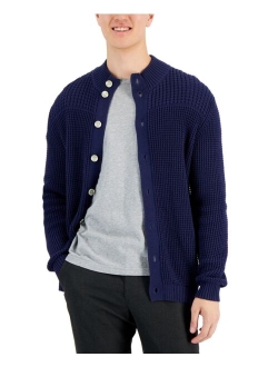 Men's Chunky Waffle Cardigan, Created for Macy's