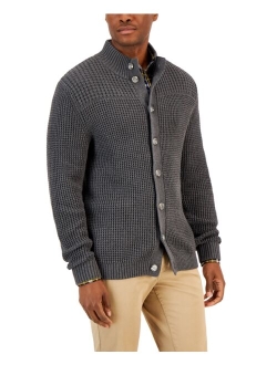 Men's Chunky Waffle Cardigan, Created for Macy's