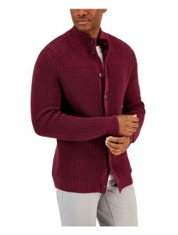 Men's Chunky Waffle Cardigan, Created for Macy's