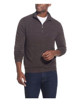 Men's Soft Touch Waffle Quarter Zip Sweater