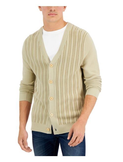 Alfani Men's Striped Cardigan, Created for Macy's