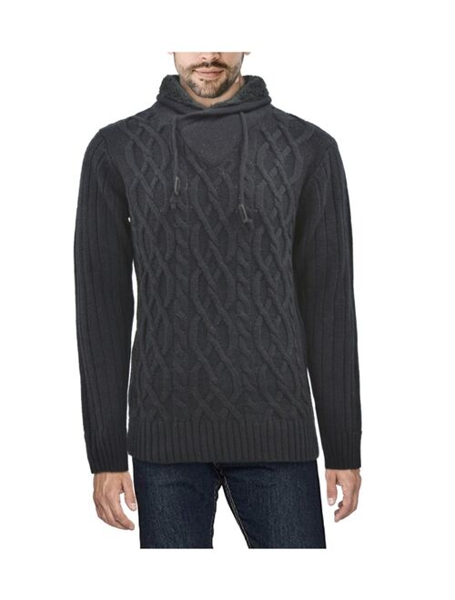 X-Ray Men's Shawl Neck Knit Sweater