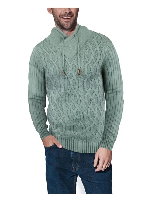 X-Ray Men's Shawl Neck Knit Sweater