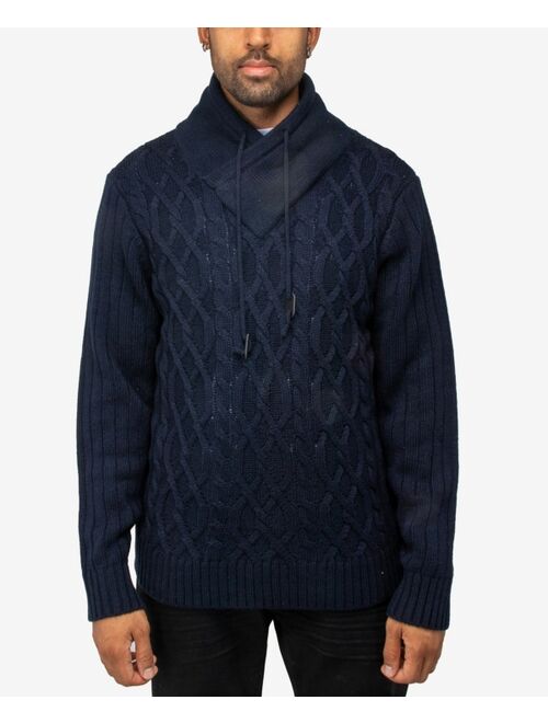 X-Ray Men's Shawl Neck Knit Sweater