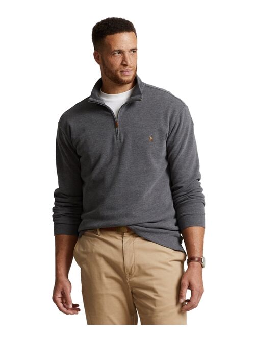 Polo Ralph Lauren Men's Big & Tall Estate-Rib Quarter-Zip Pullover