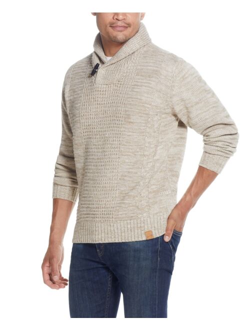 Weatherproof Vintage Men's Shawl Pullover with Toggle Sweater