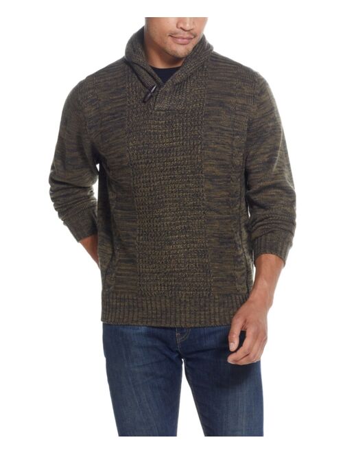 Weatherproof Vintage Men's Shawl Pullover with Toggle Sweater