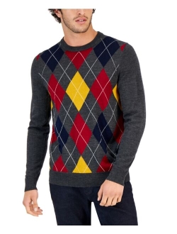 Men's Merino Harvard Argyle Sweater, Created for Macy's