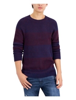 Men's Plaited Crewneck Sweater, Created for Macy's